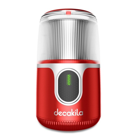 Акумулаторна кафемелачка DECAKILA, 40 g, 90 W, червена